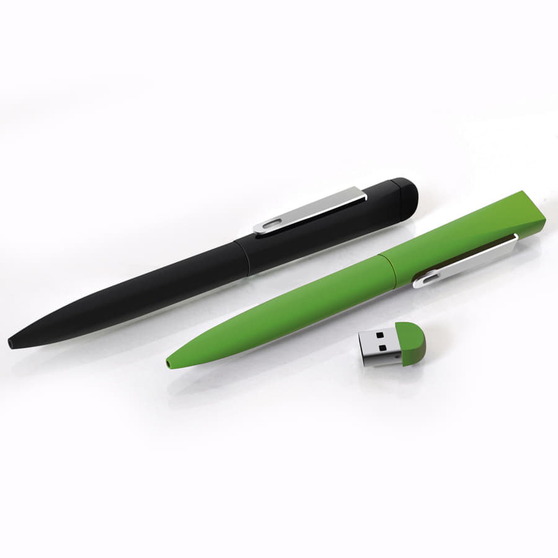 IQ, ручка с флешкой, 8 GB, металл, soft-touch-2