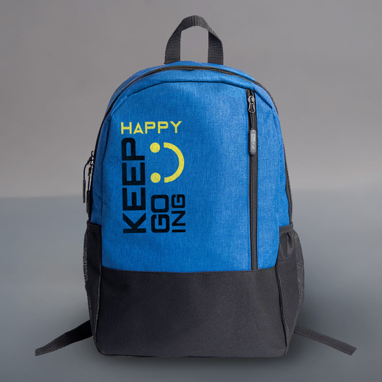 Рюкзак водостойкий "PULL", синий/чёрный, 45 x 28 x 11 см, 100% полиэстер 300D+600D-4