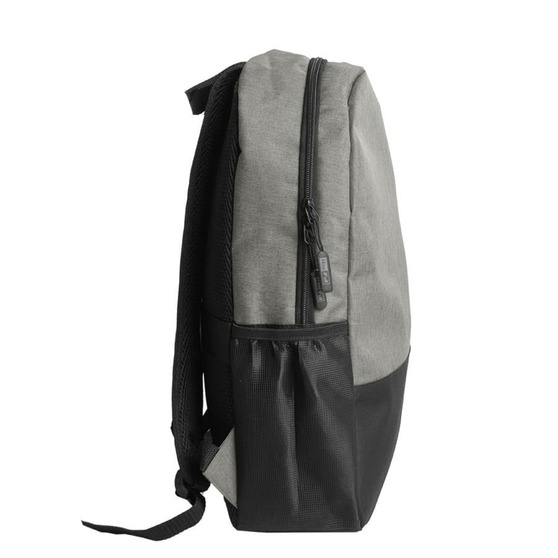 Рюкзак водостойкий "PULL", серый/чёрный, 45 x 28 x 11 см, 100% полиэстер 300D+600D-2