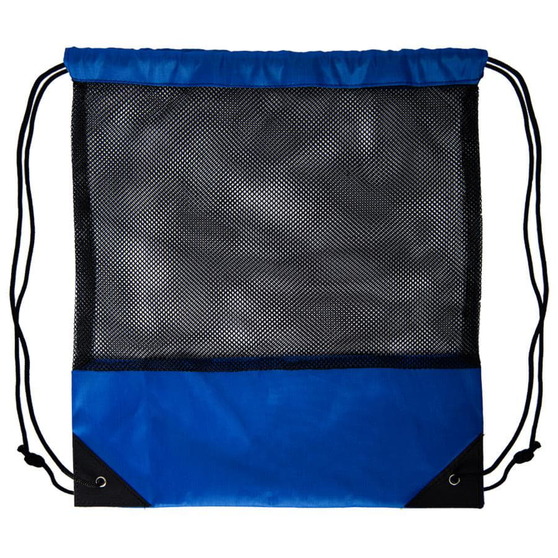 Рюкзак мешок с укреплёнными уголками Mesh, синий, 35*41 см, полиэстер 210D-1