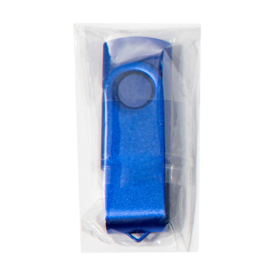 USB flash-карта DOT (16Гб), синий, 5,8х2х1,1см, пластик, металл-2