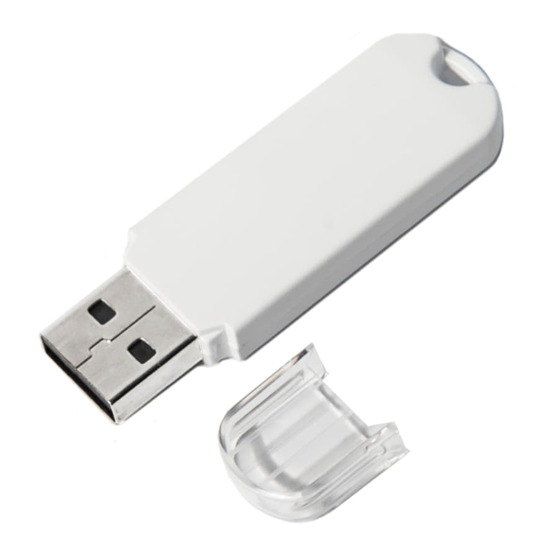 USB flash-карта UNIVERSAL (8Гб), белая, 5,8х1,7х0,6 см, пластик-1