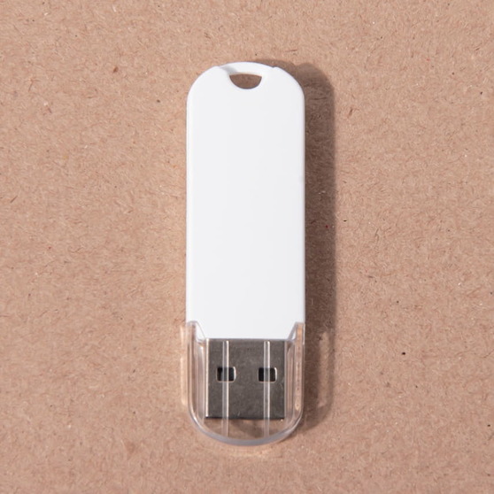 USB flash-карта UNIVERSAL (8Гб), белая, 5,8х1,7х0,6 см, пластик-3