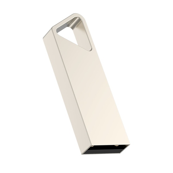 USB flash-карта SPLIT (32Гб), серебристая, 3,6х1,2х0,5 см, металл-4