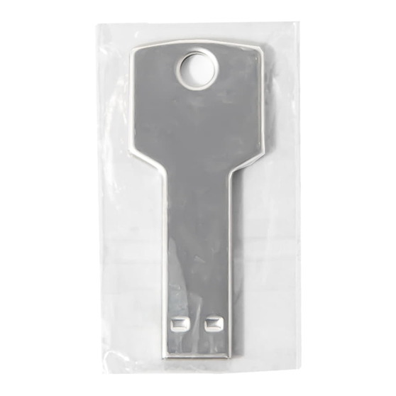 USB flash-карта KEY (16Гб), серебристая, 5,7х2,4х0,3 см, металл-2