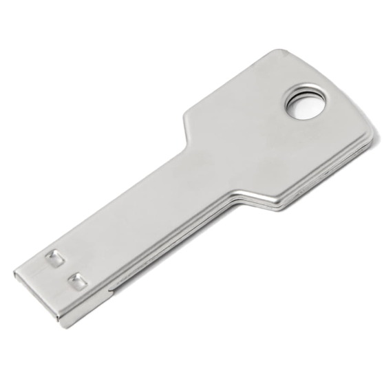 USB flash-карта KEY (8Гб), серебристая, 5,7х2,4х0,3 см, металл-1