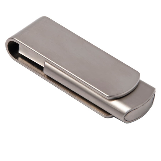 USB flash-карта SWING METAL (16Гб), серебристая, 5,3х1,7х0,9 см, металл-1