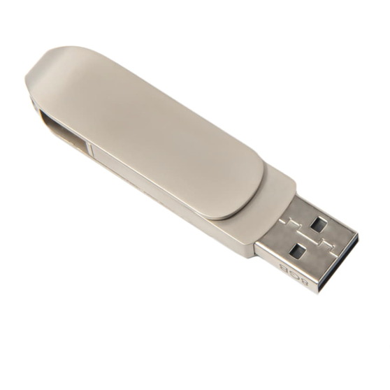 USB flash-карта CIRCLE OTG Type-C (8Гб), серебристая, 6,5х1,5х0,82 см, металл-1