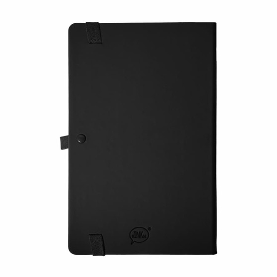 Бизнес-блокнот GLORI, A5, черный, твердая обложка, в линейку-2