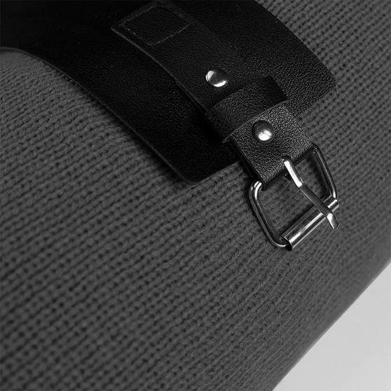 Плед "Belt"; серый; 130 х 180 см; 100% акрил, с поясом-3