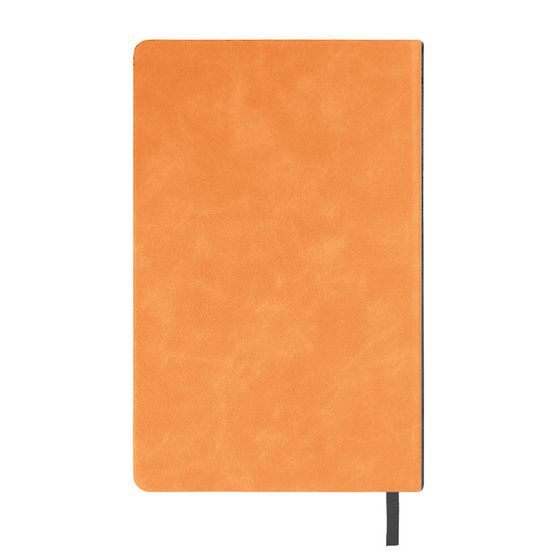 Ежедневник недатированный MUSE, оранжевый, А5, с декоративной черной полосой, блок в линейку-2