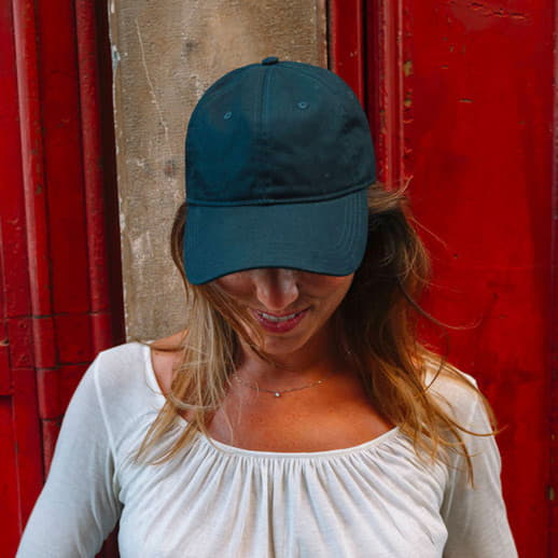 Бейсболка с NFC-меткой в козырьке GREEN CAP 265 из органического хлопка-6
