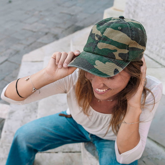 Бейсболка DAD HAT, 6 клиньев, металлическая застежка-2