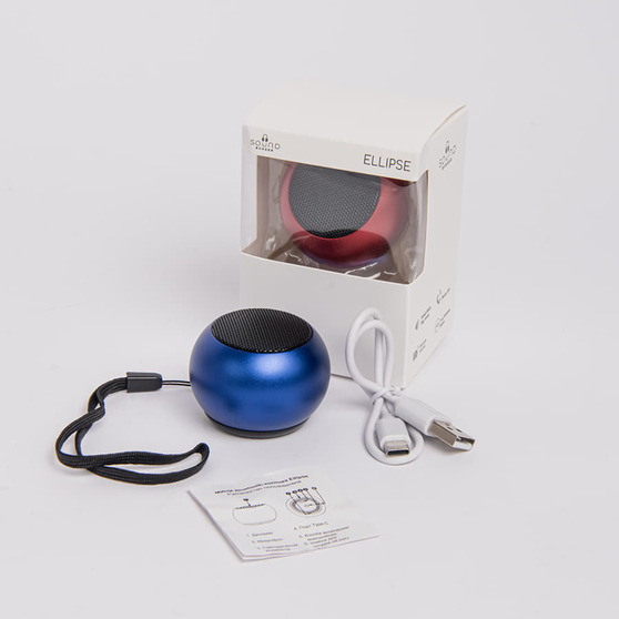 Портативная mini Bluetooth-колонка Sound Burger "Ellipse" синий-4