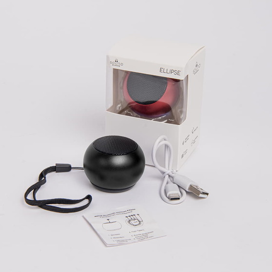 Портативная mini Bluetooth-колонка Sound Burger "Ellipse" черная-4