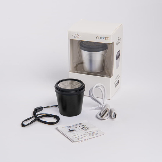 Портативная mini Bluetooth-колонка Sound Burger "Coffee" черный-4