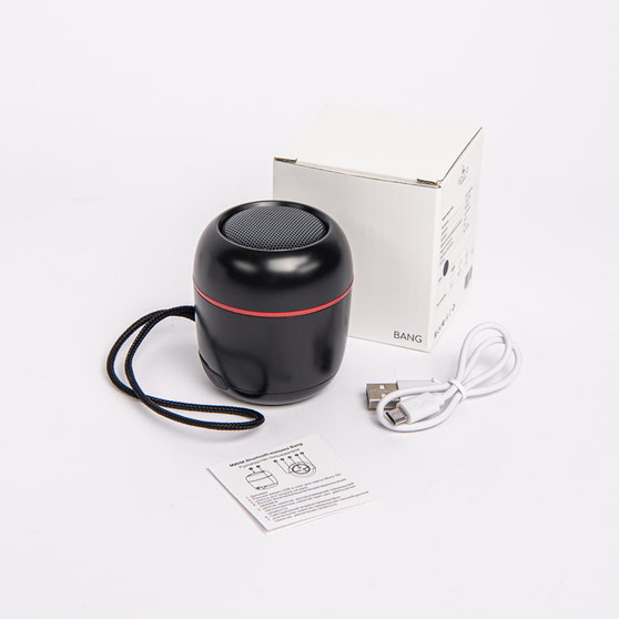 Портативная mini Bluetooth-колонка Sound Burger "Bang" черный-7