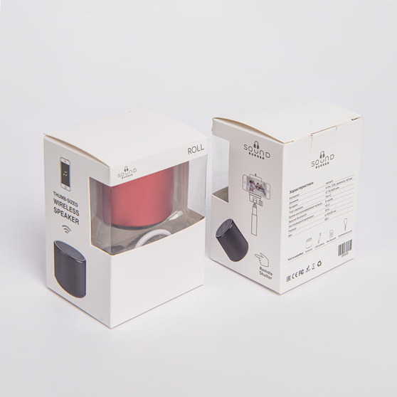 Портативная mini Bluetooth-колонка Sound Burger "Roll" красный-5