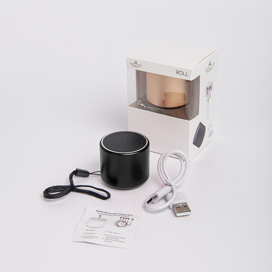 Портативная mini Bluetooth-колонка Sound Burger "Roll" черный-4
