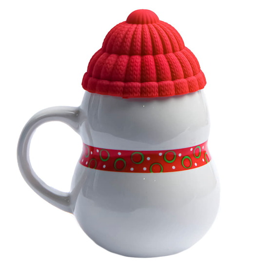 Кружка SNOWMAN с крышкой-1