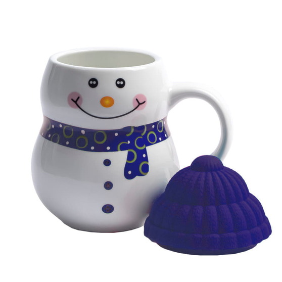 Кружка SNOWMAN с крышкой-2