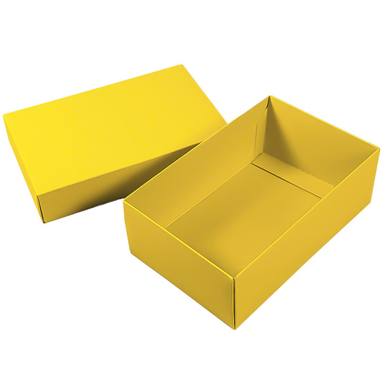 Коробка картонная, "COLOR" 11,5*6*17 см; желтый-2