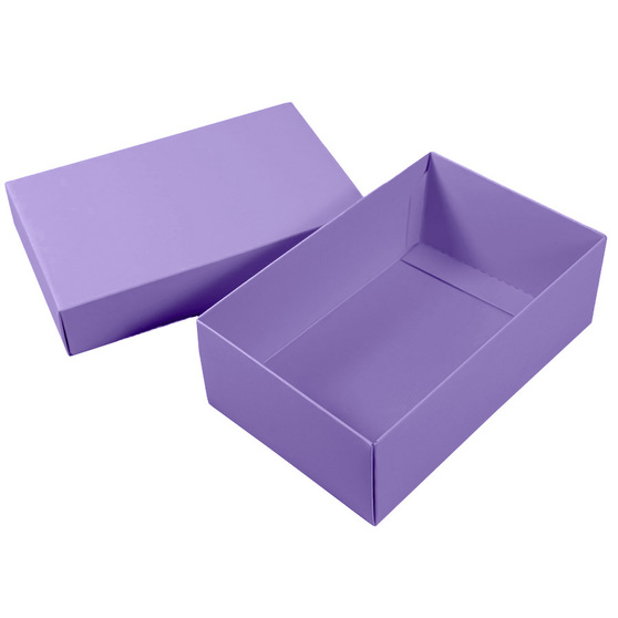 Коробка картонная, "COLOR" 11,5*6*17 см; фиолетовый-2