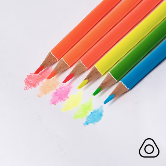 Цветные карандаши NEON, 6 цветов-4