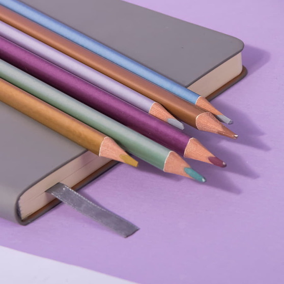 Цветные карандаши METALLIC, 6 цветов-3