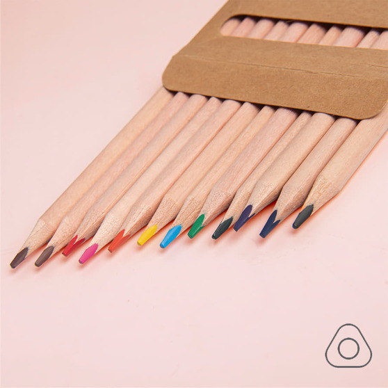 Цветные карандаши KINDERLINE middle,12 цветов-1