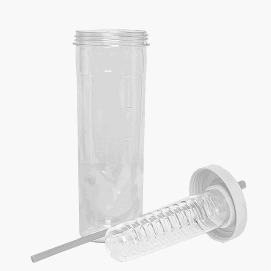 Бутылка для воды LONG DRINK с контейнером для фруктов и трубочкой, 700мл-2