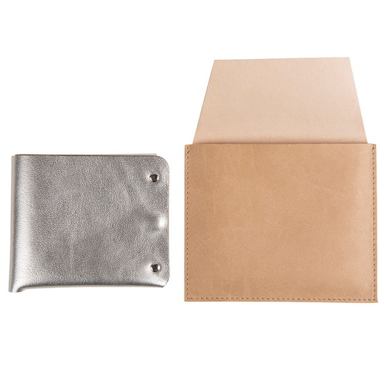 Портмоне кожаное LOFT SILVER-5