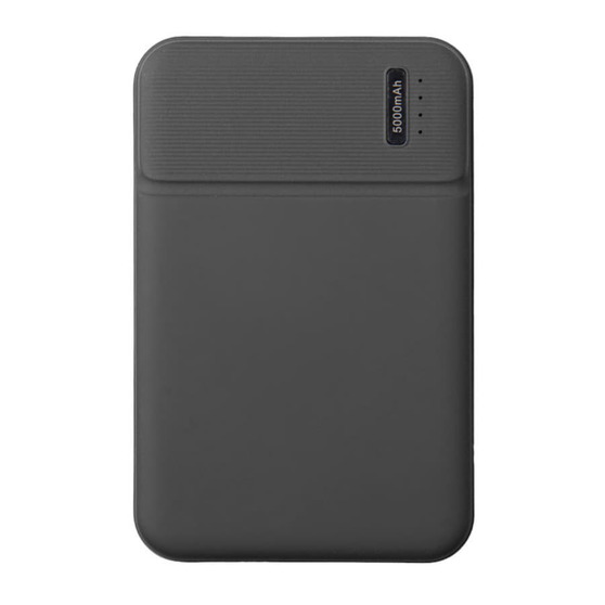 Универсальный аккумулятор Flash 5 (5000 мАч) с подсветкой и soft touch, черный, 9,8х6.3х1,3 см-2