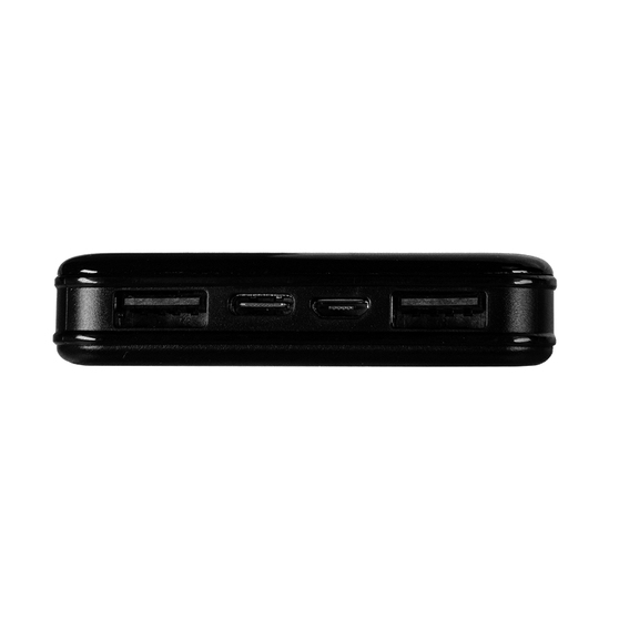 Универсальный аккумулятор Sleek 10 (10000 мАч), черный, 14х6.8х1,5 см-3