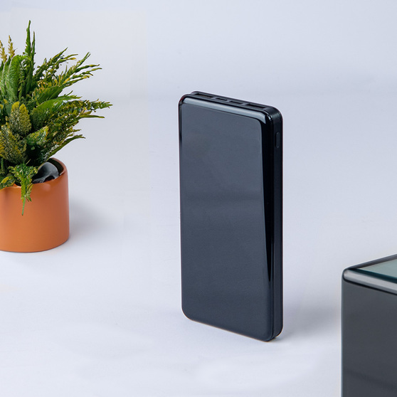 Универсальный аккумулятор Sleek 10 (10000 мАч), черный, 14х6.8х1,5 см-7
