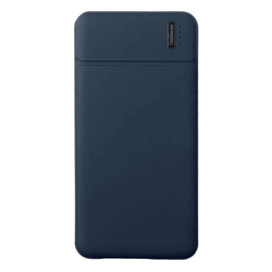 Универсальный аккумулятор Flash 10 (10000 мАч) с подсветкой и soft touch,синий,13,7х6,87х1,55 мм-2