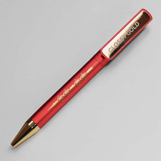 Ручка шариковая GLOSSY GOLD-4