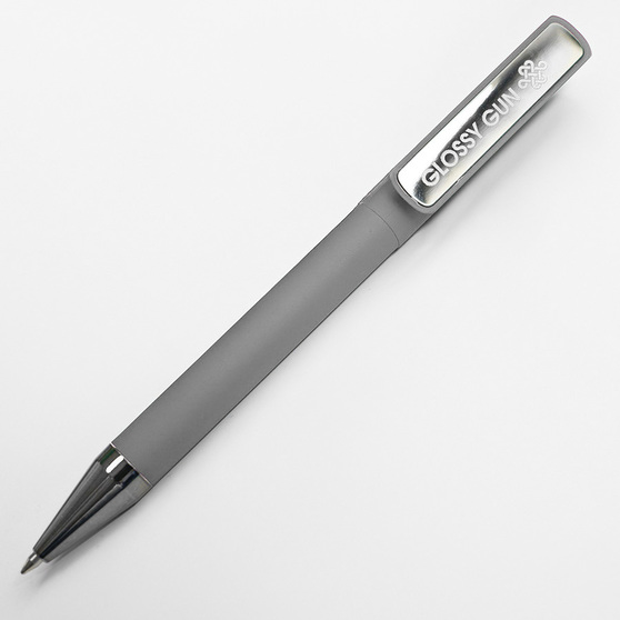 Ручка шариковая GLOSSY GUN с покрытием soft touch-2