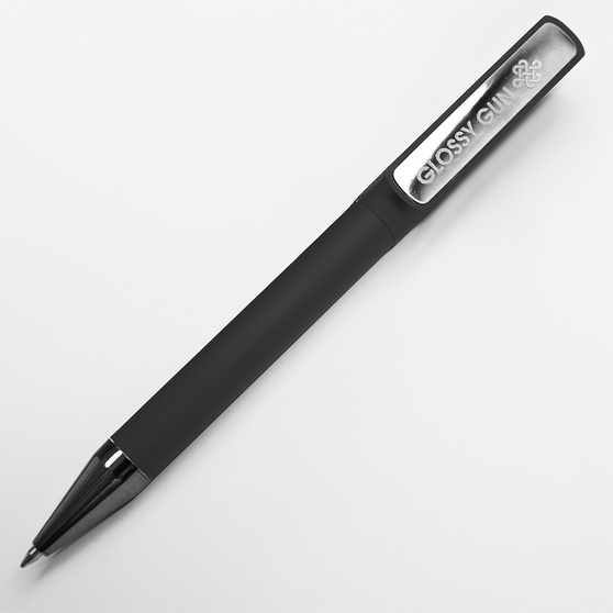 Ручка шариковая GLOSSY GUN с покрытием soft touch-4