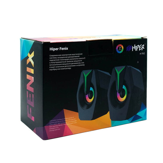 Колонки игровые HIPER FENIX, черный-2