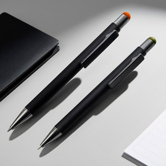 Ручка шариковая FACTOR BLACK со стилусом-5
