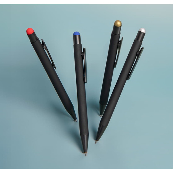 Ручка шариковая FACTOR BLACK со стилусом-3