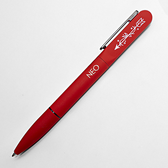Ручка шариковая NEO с подсветкой после гравировки, soft touch-3