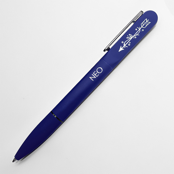 Ручка шариковая NEO с подсветкой после гравировки, soft touch-3