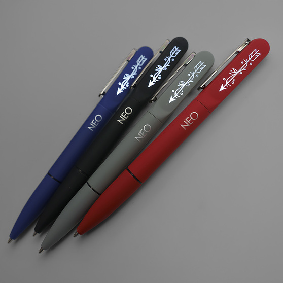 Ручка шариковая NEO с подсветкой после гравировки, soft touch-5