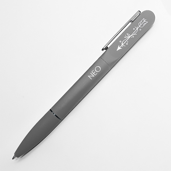 Ручка шариковая NEO с подсветкой после гравировки, soft touch-3