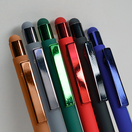 Ручка шариковая FACTOR COLOR со стилусом-5