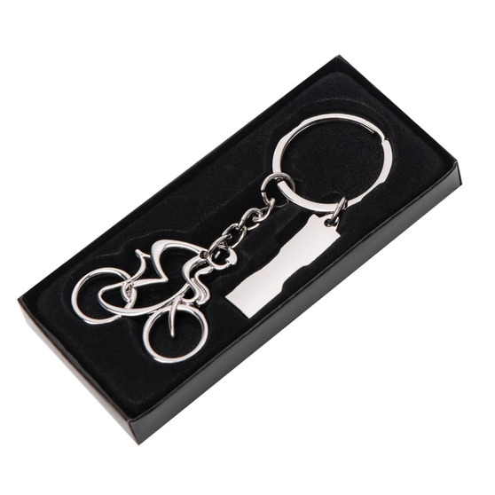 Брелок SILV CYCLIST; 4,0 x 4,0 x 0,4 см; металл-1