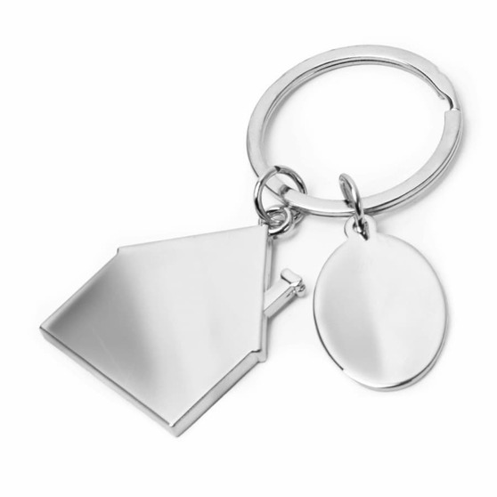 Брелок SILV HOME; 3,97 x 3,3 x 0,3 см; металл-1
