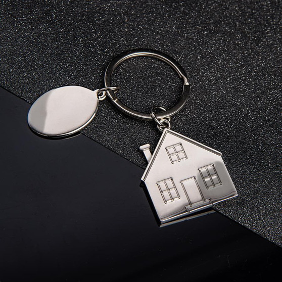 Брелок SILV HOME; 3,97 x 3,3 x 0,3 см; металл-4